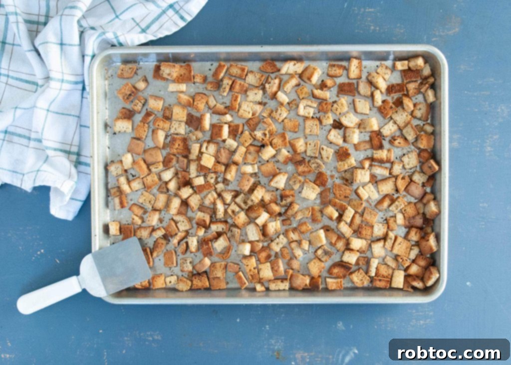 Serving ideas for gluten-free herbed croutons