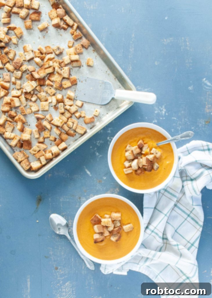 Closeup of gluten-free dairy-free herbed croutons