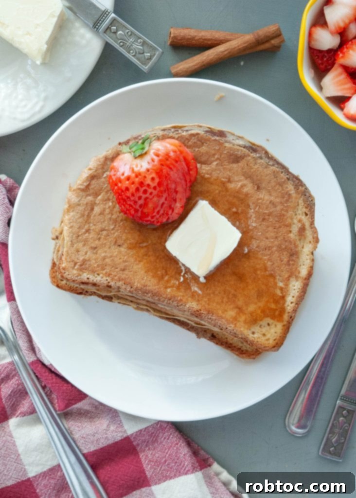 High-Protein Gluten-Free Dairy-Free French Toast 6 gluten-free-dairy-free-french-toast-with-added-protein-up-close-shot-from-above