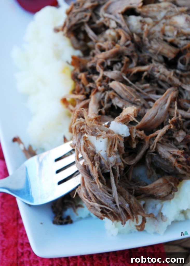 Delicious Slow Cooked Balsamic Pork Gluten Dairy Egg and Nut Free 4 Flavorful Slow Cooker Balsamic Pork on mashed potatoes