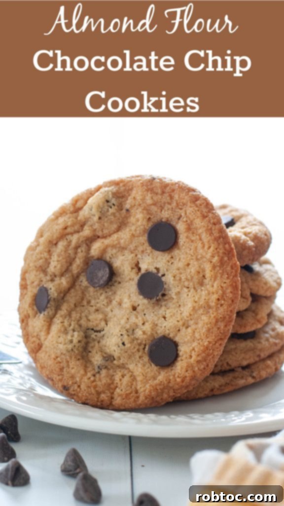 Pin this almond flour chocolate chip cookie recipe by Allergy Awesomeness on Pinterest.
