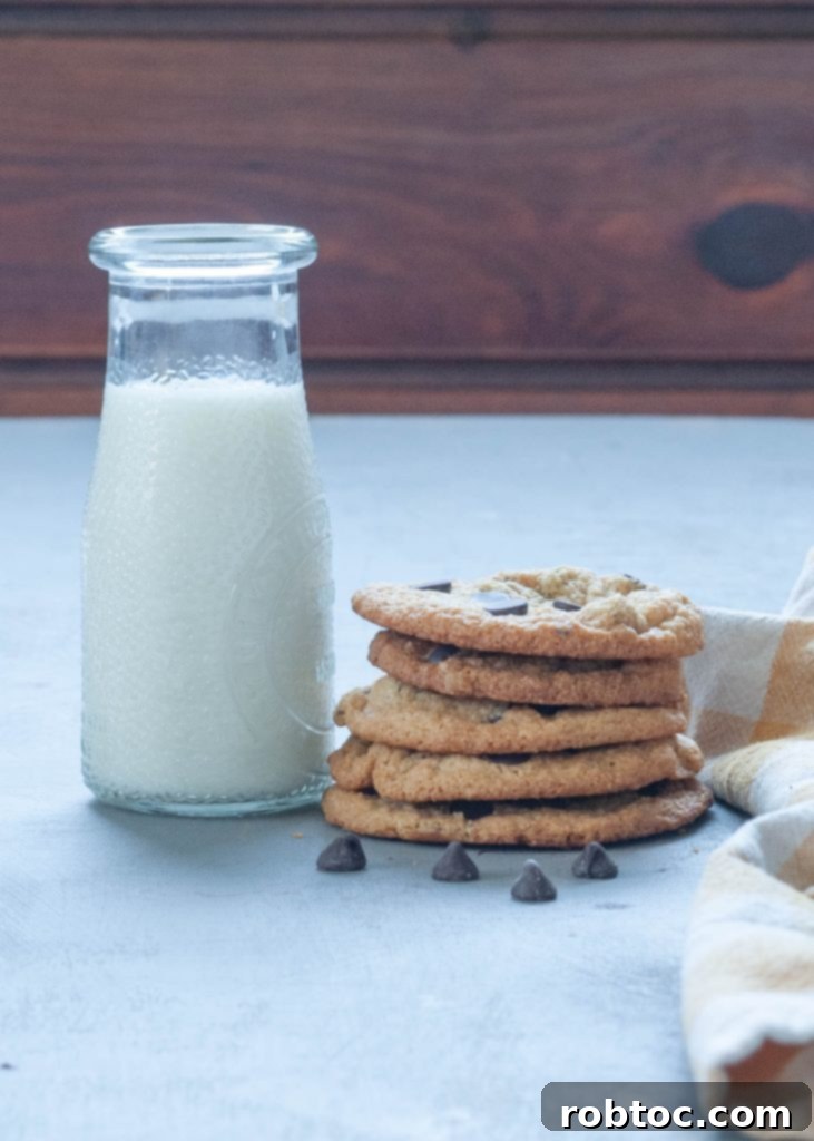 Tips for making perfect almond flour chocolate chip cookies.
