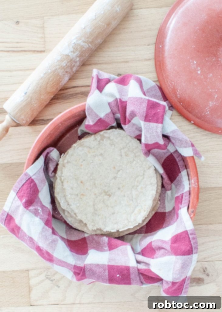 Detailed step-by-step process of making gluten-free flour tortillas