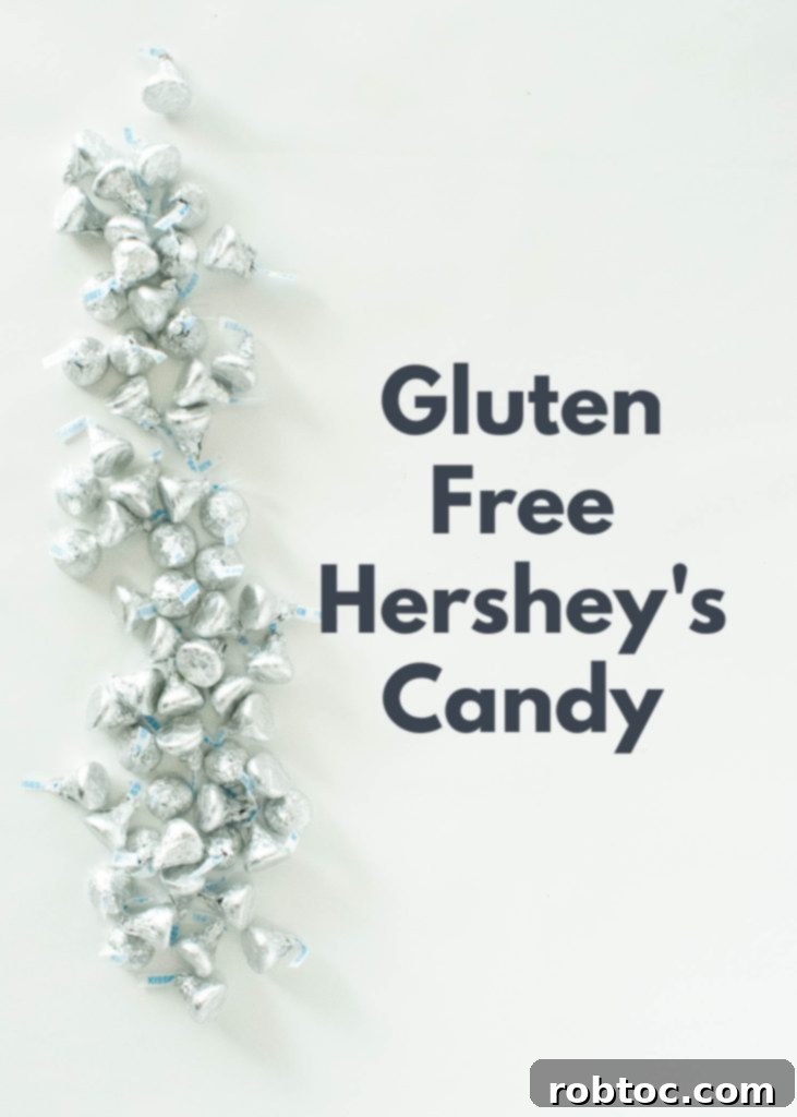 gluten-free-hersheys-kisses-laid-flat-on-poster-board