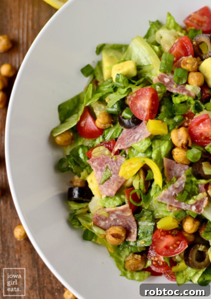 Italian Sub Salad - All the flavors of an Italian sub, in a fresh salad format.