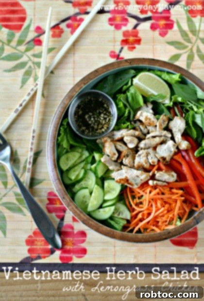 Vietnamese Herb Salad - A refreshing and aromatic Asian-inspired dish.