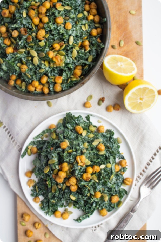 Vegan Kale Caesar Salad - A plant-based twist on a classic, perfect for allergy sufferers.