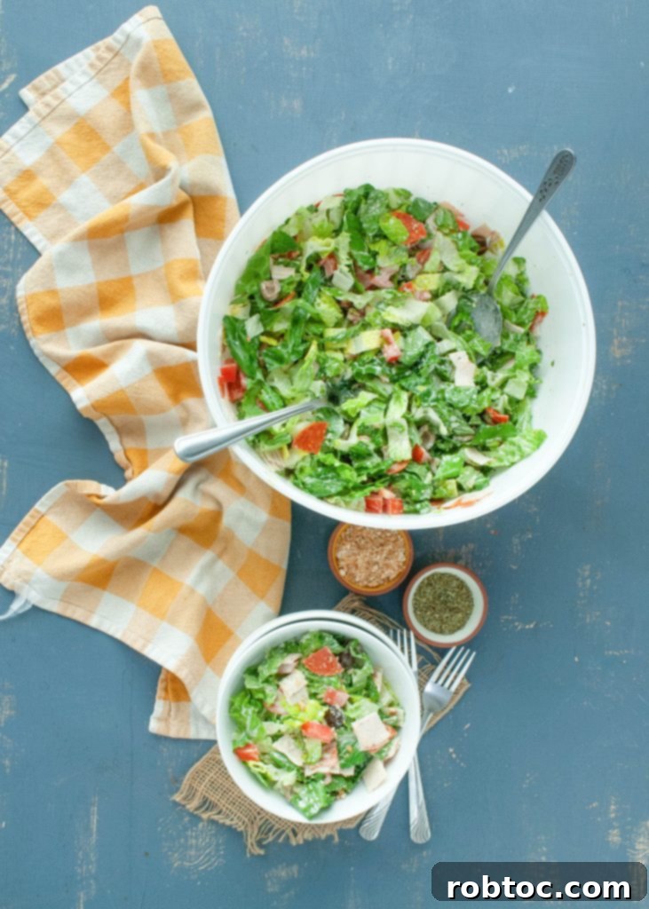 overhead shot of two bowls of the viral grinder sandwich transformed into a delicious salad