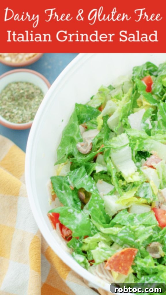 gluten-free dairy-free Italian grinder salad recipe pinterest pin by allergy awesomeness with fresh ingredients