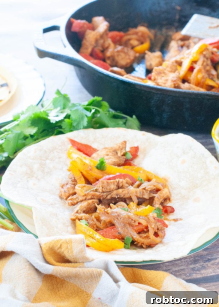 chicken-fajita-mixture-in-a-soft-shell-taco