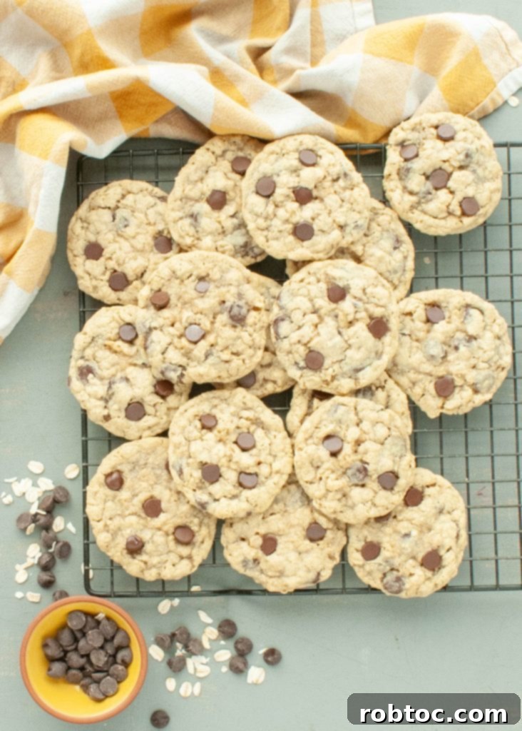 gluten-free-oatmeal-cookies-piled-on-a-cooling-rack