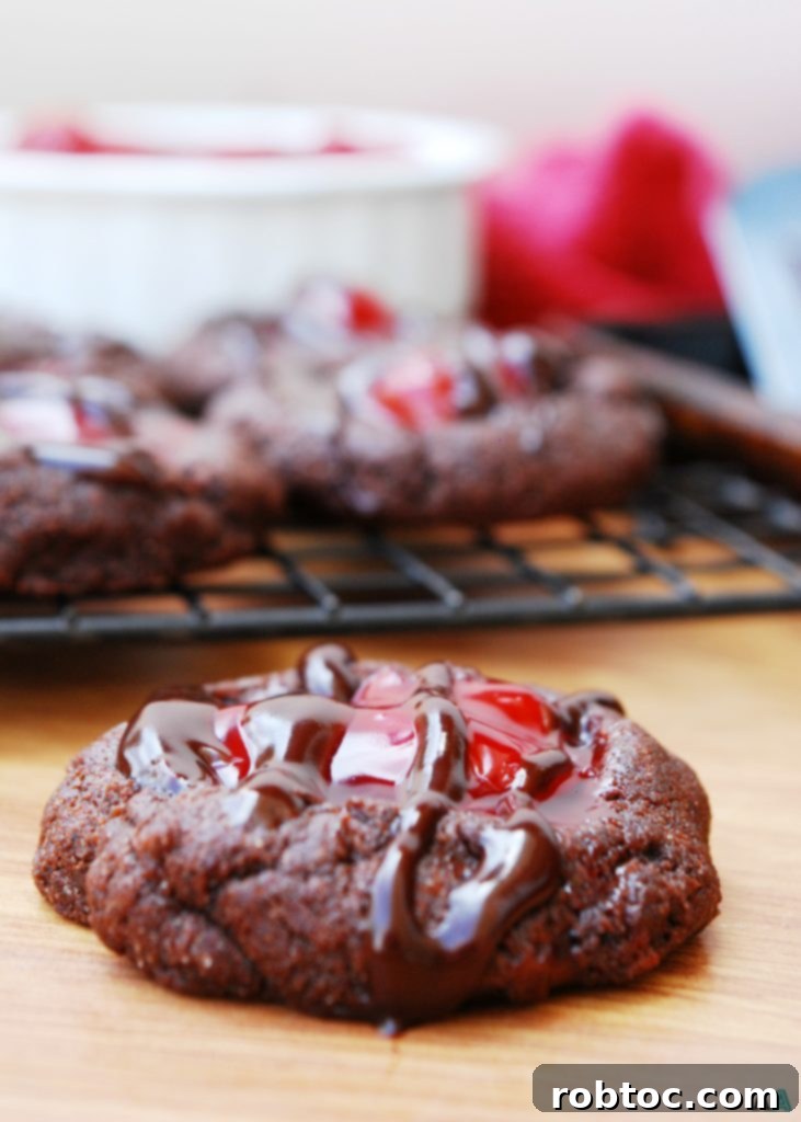 Cherry Chocolate Thumbprint Cookies (GF, DF, Egg, Soy, Peanut, Tree nut Free, Top 8 Free, Vegan) by Allergy Awesomeness