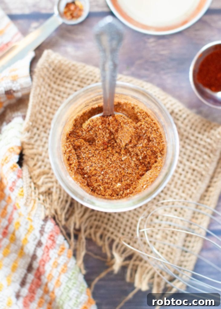 how-to-make-homemade-taco-seasoning-spices-in-jar-from-overhead