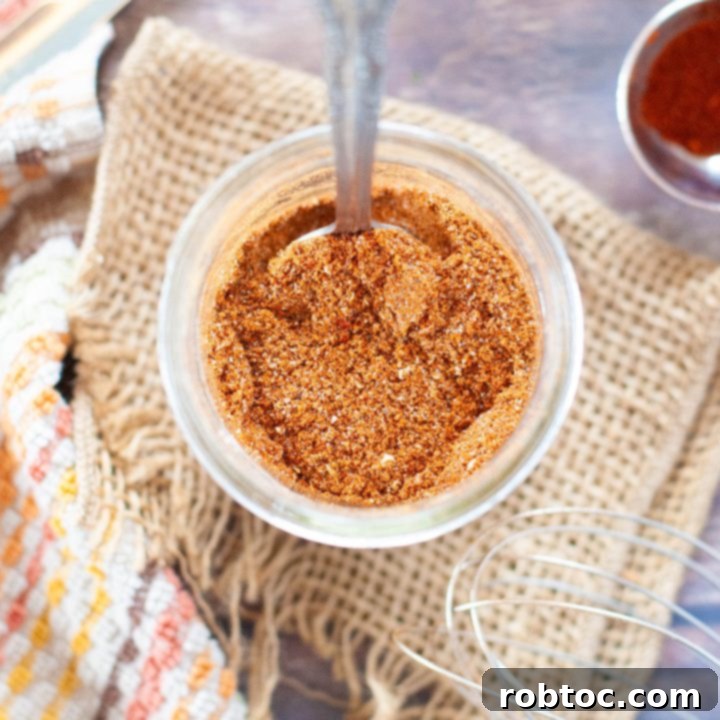 how-to-make-homemade-taco-seasoning-spices-in-jar-from-overhead