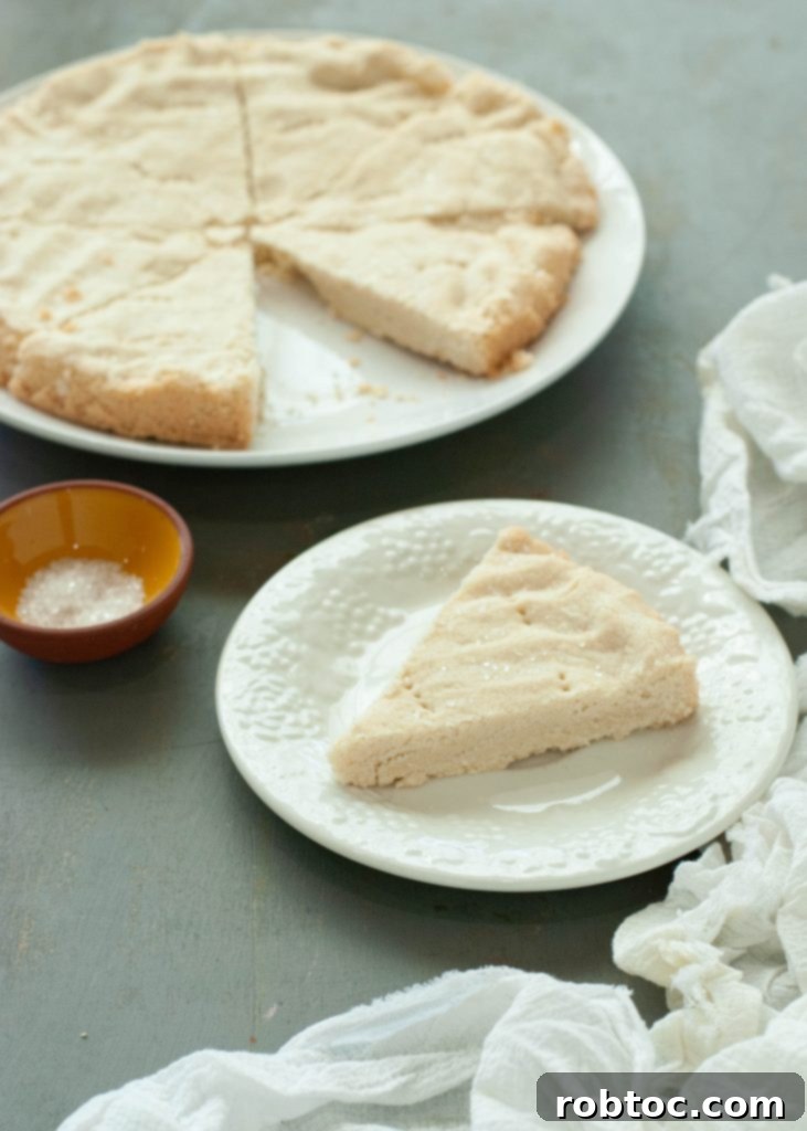 Effortless Gluten-Free Shortbread 4 gluten-free-shortbread-circle-with-wedge-cut-out