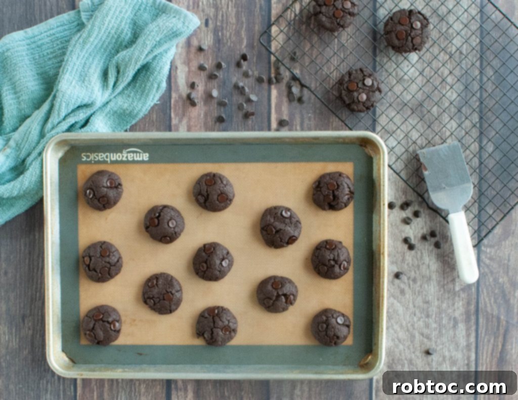 Ultimate Gluten Free Vegan Double Chocolate Cookies Top 8 Allergen Free 4 Close-up of how to make gluten-free and vegan chocolate cookies step-by-step