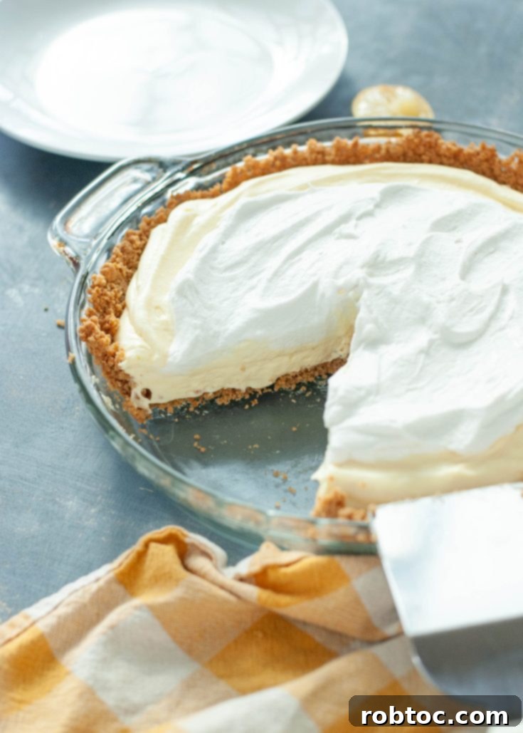 Pin this delicious Gluten-Free Dairy-Free Lemon Cream Pie recipe for later!