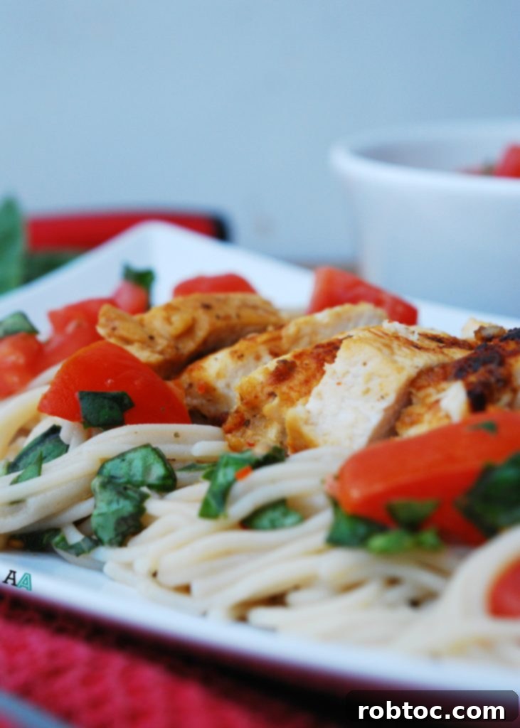 Gluten-Free Bruschetta Chicken Pasta Ready to Serve