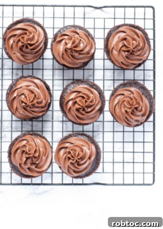 Velvet Smooth Dairy-Free Chocolate Frosting 7 Dairy-free chocolate buttercream frosting in a bowl
